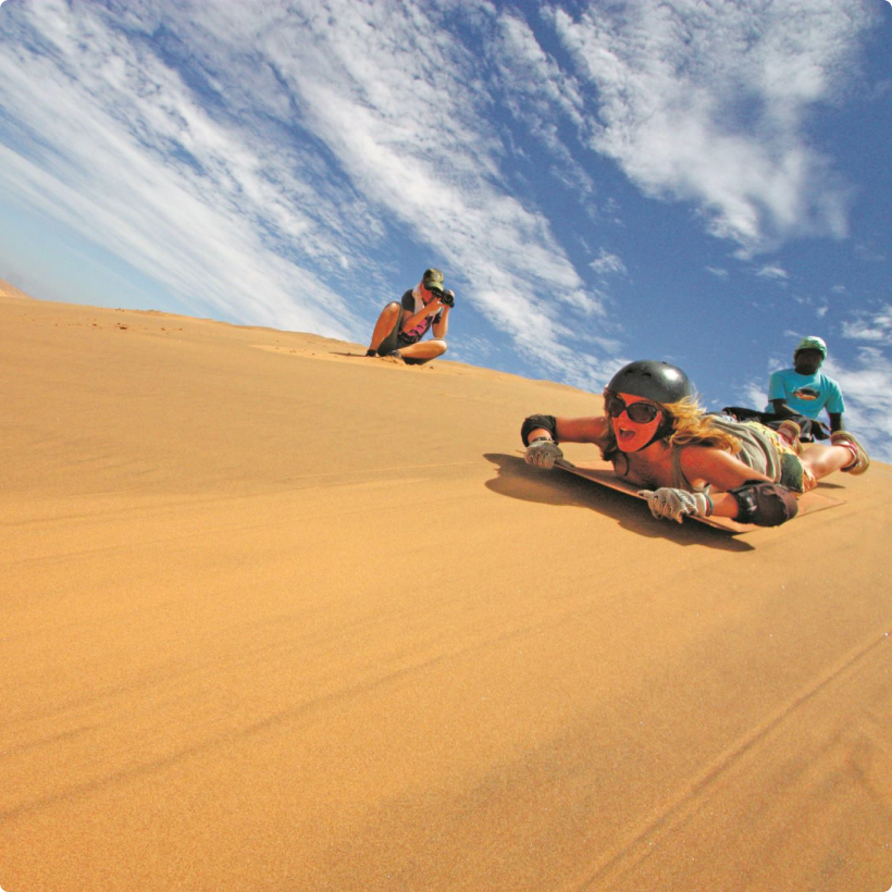 Sand boarding